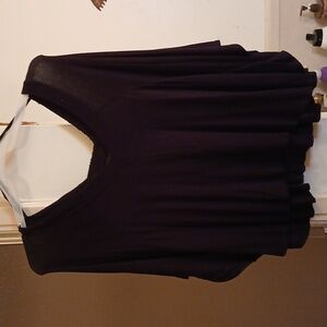 Papaya Black V-Neck Sequined Blouse. Sz‎ S